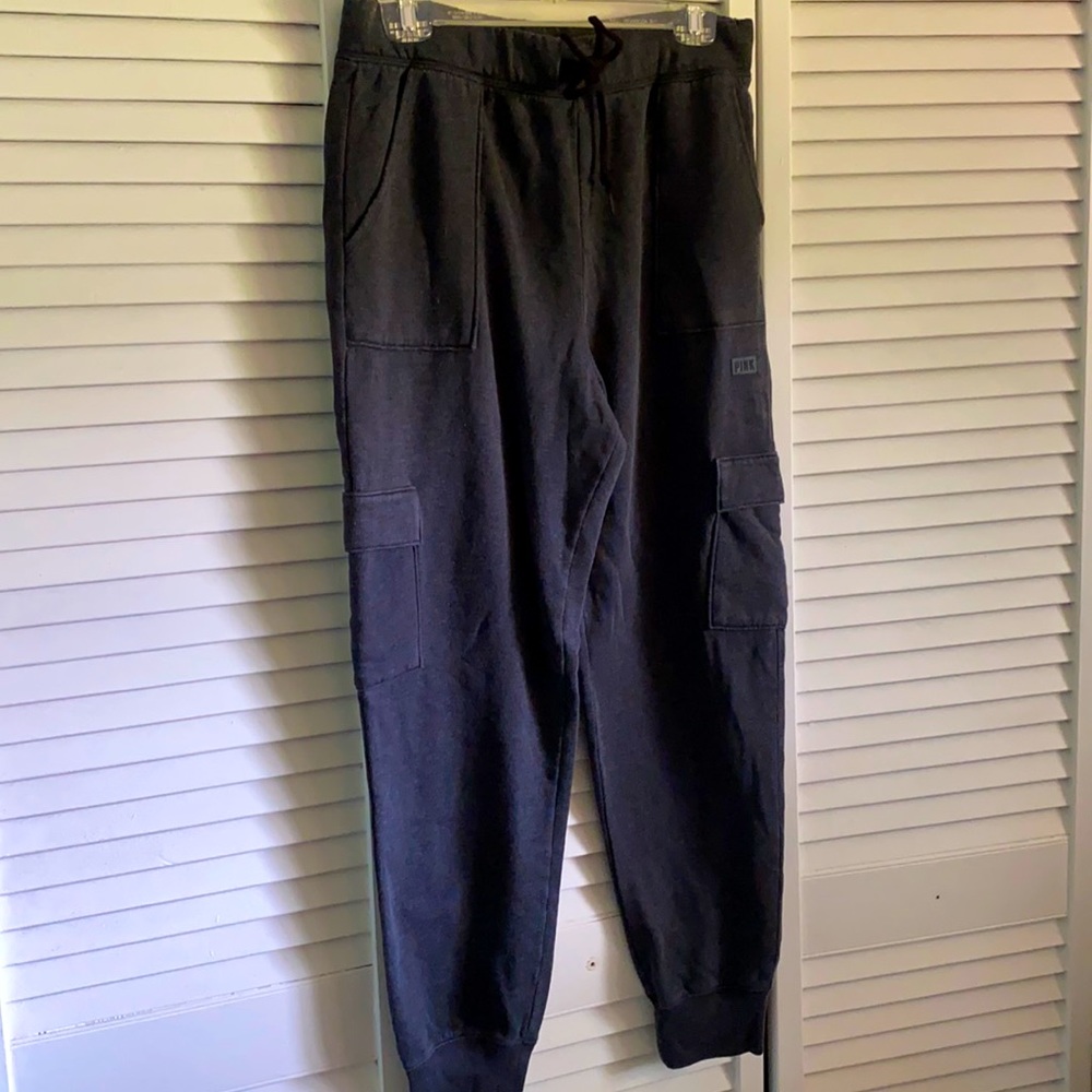 NWT VS PINK Gray Cargo Joggers